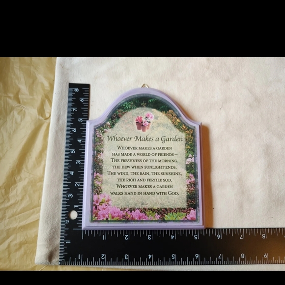 Simple Treasures Plaque, NWT, Inspirational, Purple, Garden, Poetry - Picture 11 of 12